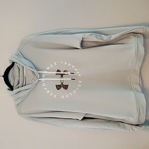 XXL Under Armour Aqua camo logo womens cowl neck sweatshirt